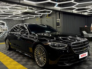 2021 Mercedes-Benz S-Класс 500 4MATIC VII (W223), чёрный, 9600000 рублей, вид 3