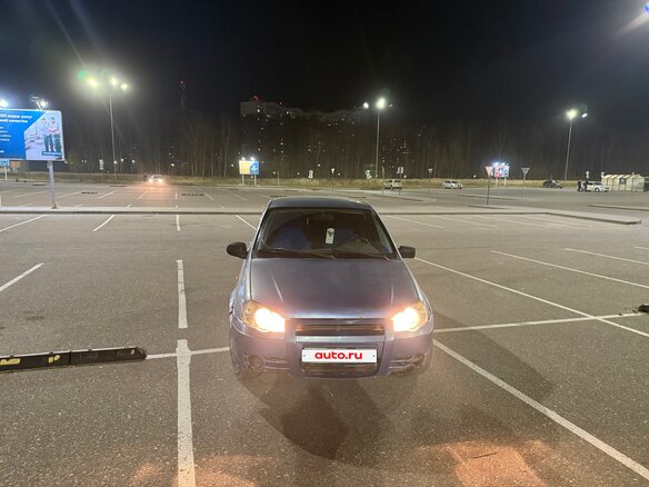 2007 Lada (ВАЗ) Kalina I, голубой, 130000 рублей