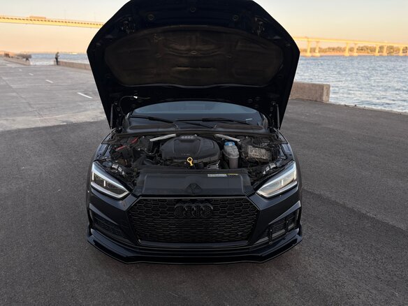 2018 Audi A5 II (F5), синий - вид 7