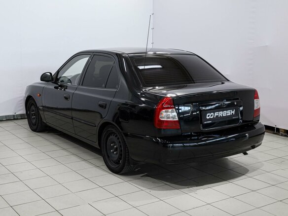 2008 Hyundai Accent ТагАЗ II, чёрный - вид 1