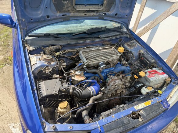 1997 Subaru Impreza WRX I, синий, 600000 рублей - вид 10