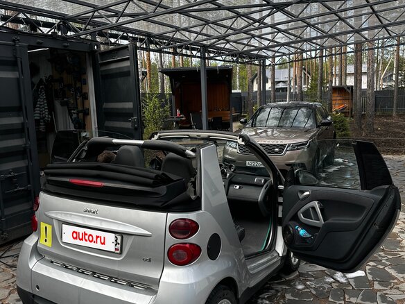 2009 Smart Fortwo II, серебристый, 1100000 рублей - вид 5