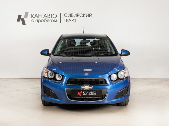 2012 Chevrolet Aveo II, синий, 680000 рублей - вид 1