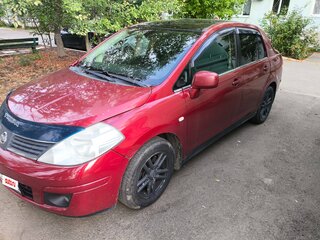 2008 Nissan Tiida I, красный, 580000 рублей, вид 1