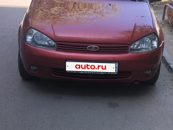 2007 Lada (ВАЗ) Kalina I, красный, 229000 рублей