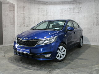 2015 Kia Rio III Рестайлинг, синий, 1115000 рублей, вид 1