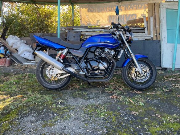 2001 Honda CB 400 Super Four, синий, 400000 рублей - вид 1