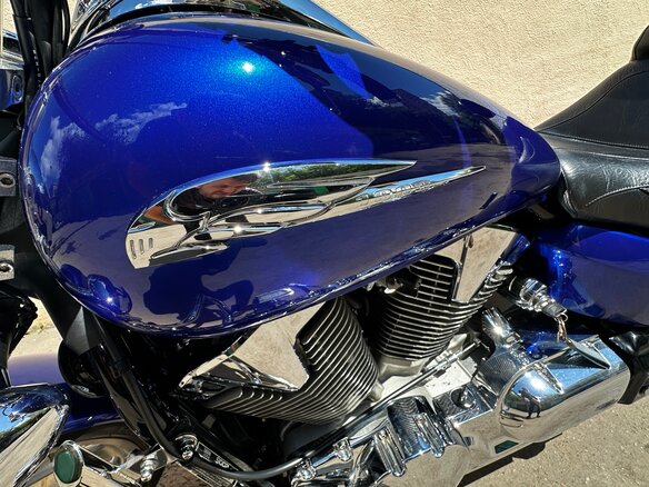 2005 Honda VTX 1300, синий, 707000 рублей - вид 16