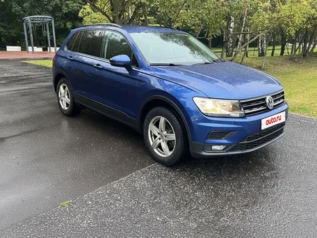 2018 Volkswagen Tiguan II, синий, 1570000 рублей, вид 3