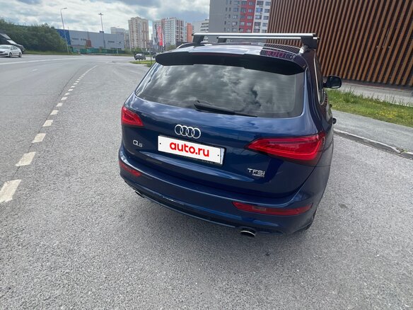 2014 Audi Q5 I (8R) Рестайлинг, синий, 1750000 рублей - вид 2