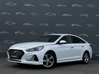 2018 Hyundai Sonata VII (LF) Рестайлинг, белый, 1623800 рублей, вид 1