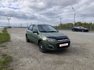 2013 Lada (ВАЗ) Kalina II, зелёный, 300000 рублей, вид 3