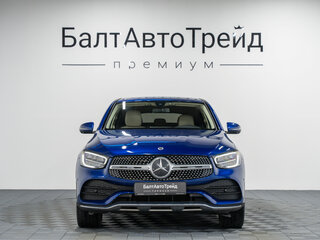 2021 Mercedes-Benz GLC Coupe 300 I (C253) Рестайлинг, синий, 4450000 рублей, вид 4