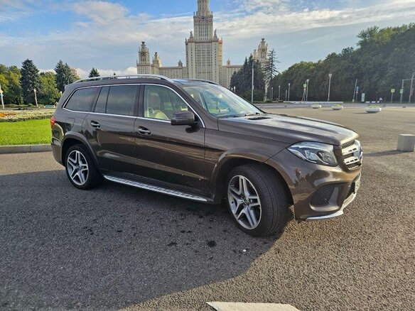 2017 Mercedes-Benz GLS 400 I (X166), коричневый, 3600000 рублей - вид 5