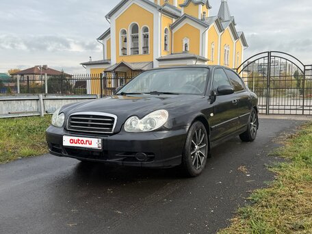 2004 Hyundai Sonata IV (EF) Рестайлинг, чёрный, 245000 рублей, вид 3