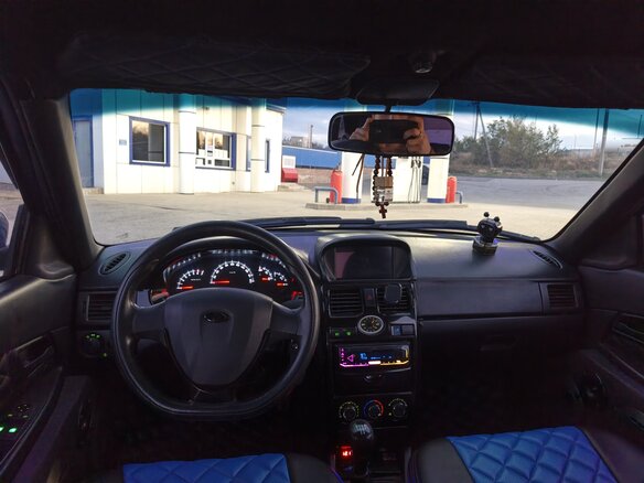 2002 Lada (ВАЗ) 2110, синий, 499000 рублей - вид 13