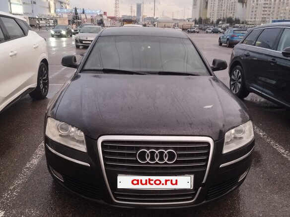 2008 Audi A8 II (D3) Рестайлинг 2, чёрный, 860000 рублей - вид 1