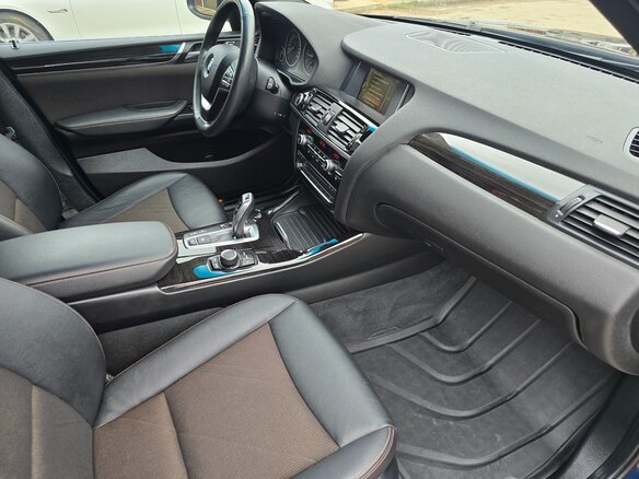 2017 BMW X3 20d xDrive II (F25) Рестайлинг, синий, 2850000 рублей - вид 12