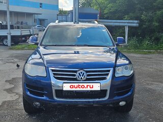 2007 Volkswagen Touareg I Рестайлинг, синий, 1000000 рублей, вид 3