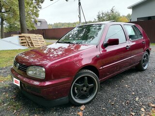 1995 Volkswagen Golf III, красный, 490000 рублей, вид 2