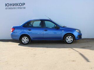 2019 Lada (ВАЗ) Granta I Рестайлинг, синий, 519000 рублей, вид 4