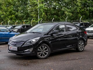 2015 Hyundai Solaris I Рестайлинг, чёрный, 999000 рублей, вид 1