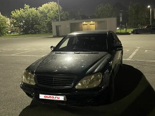 2002 Mercedes-Benz S-Класс 320 Long IV (W220), чёрный, 299000 рублей, вид 2