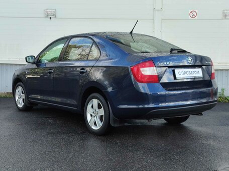 2014 Skoda Rapid I, синий, 830000 рублей, вид 4