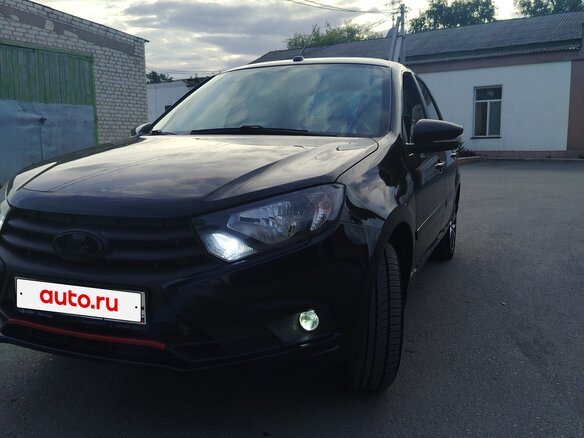 2021 Lada (ВАЗ) Granta I Рестайлинг, чёрный, 700000 рублей - вид 2