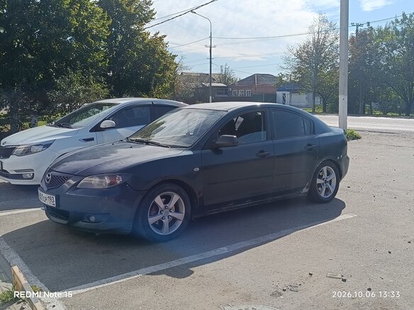 2005 Mazda 3 I (BK), зелёный, 350000 рублей