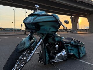 2014 Harley-Davidson Road Glide, голубой, 3150000 рублей, вид 5