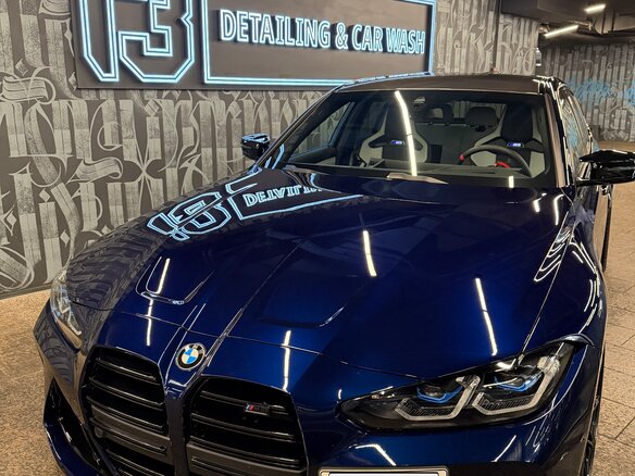 2022 BMW M3 Competition Package VI (G80), синий, 14100000 рублей - вид 1
