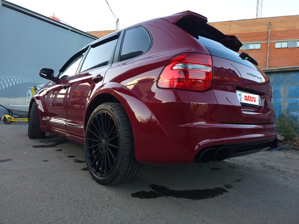 2008 Porsche Cayenne S I Рестайлинг (957), пурпурный, 1460000 рублей - вид 4