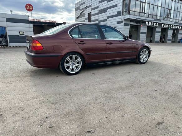 2003 BMW 3 серии 320i IV (E46) Рестайлинг, красный - вид 3