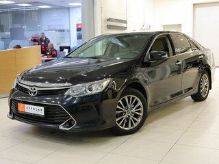 2015 Toyota Camry VII (XV50) Рестайлинг, чёрный, 2450000 рублей, вид 1