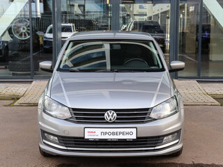 2017 Volkswagen Polo V Рестайлинг, серебристый, 1149000 рублей, вид 2