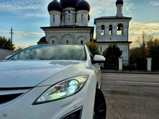 2011 Mazda 6 II (GH) Рестайлинг, белый, 1300000 рублей, вид 1