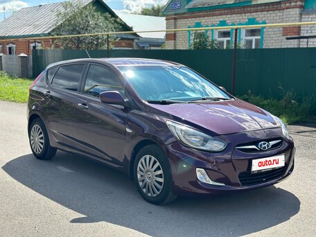 2012 Hyundai Solaris I, фиолетовый, 489000 рублей, вид 3