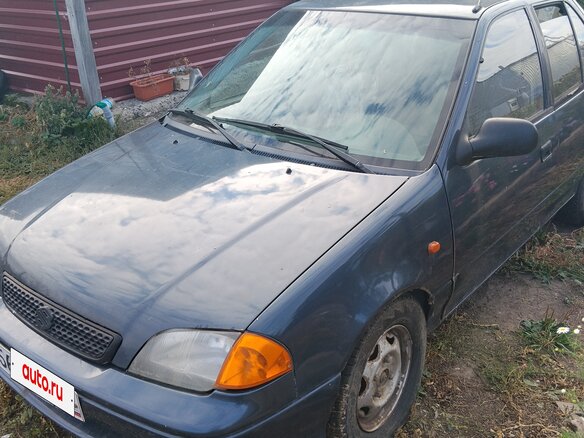 2002 Suzuki Swift II Рестайлинг, синий