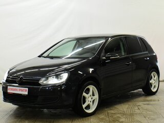 2012 Volkswagen Golf VI, чёрный, 579000 рублей, вид 1