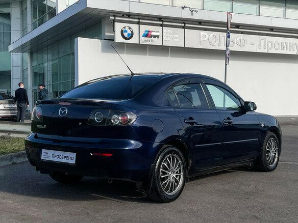 2008 Mazda 3 I (BK) Рестайлинг, синий, 847000 рублей - вид 4