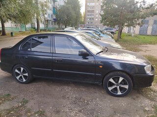 2008 Hyundai Accent ТагАЗ II, чёрный, 330000 рублей, вид 5