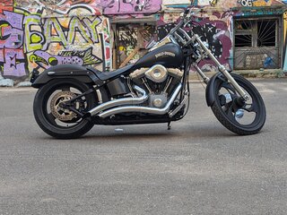 2003 Harley-Davidson Softail Standard, чёрный, 680000 рублей, вид 3