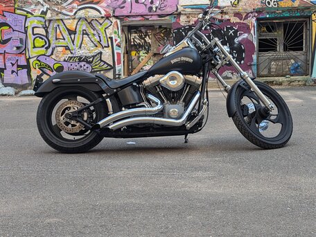 2003 Harley-Davidson Softail Standard, чёрный, 680000 рублей, вид 3