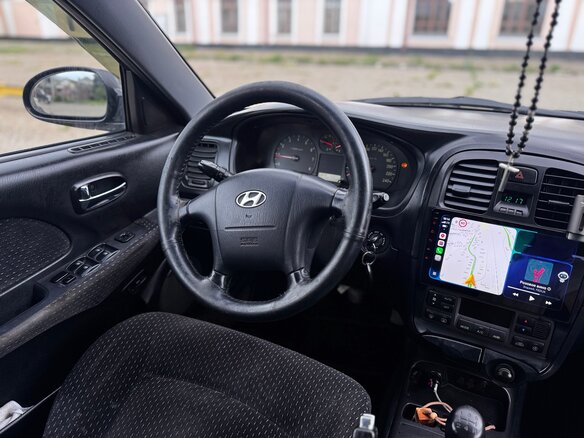 2002 Hyundai Sonata IV (EF) Рестайлинг, чёрный, 350000 рублей - вид 6