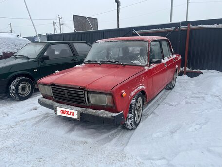 1987 Lada (ВАЗ) 2107, красный, 150000 рублей, вид 2