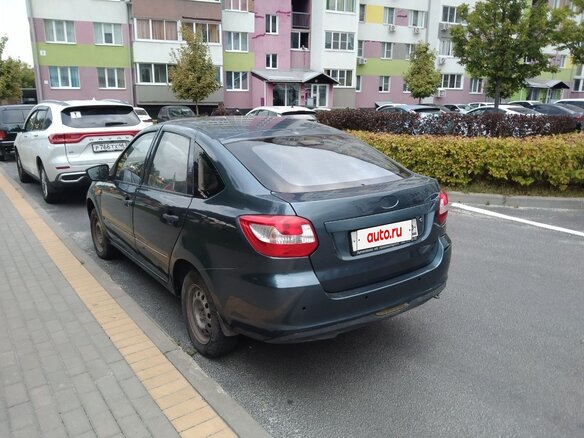 2014 Lada (ВАЗ) Granta I, синий, 345000 рублей - вид 4
