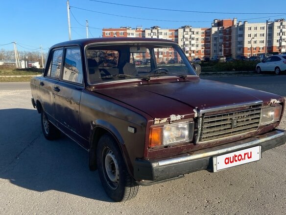 2007 Lada (ВАЗ) 2107, пурпурный, 70000 рублей - вид 2