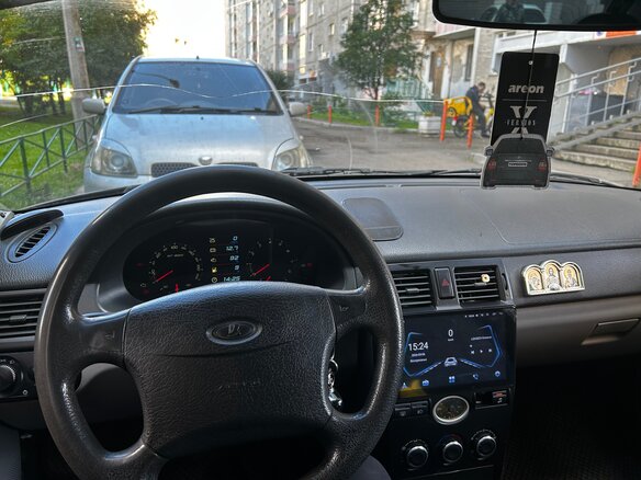 2008 Lada (ВАЗ) Priora I, чёрный, 310000 рублей - вид 12