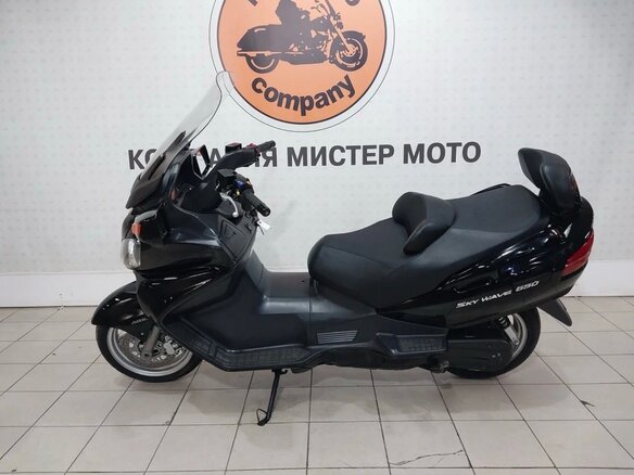2009 Suzuki Burgman (SkyWave) 650, чёрный, 320000 рублей - вид 9